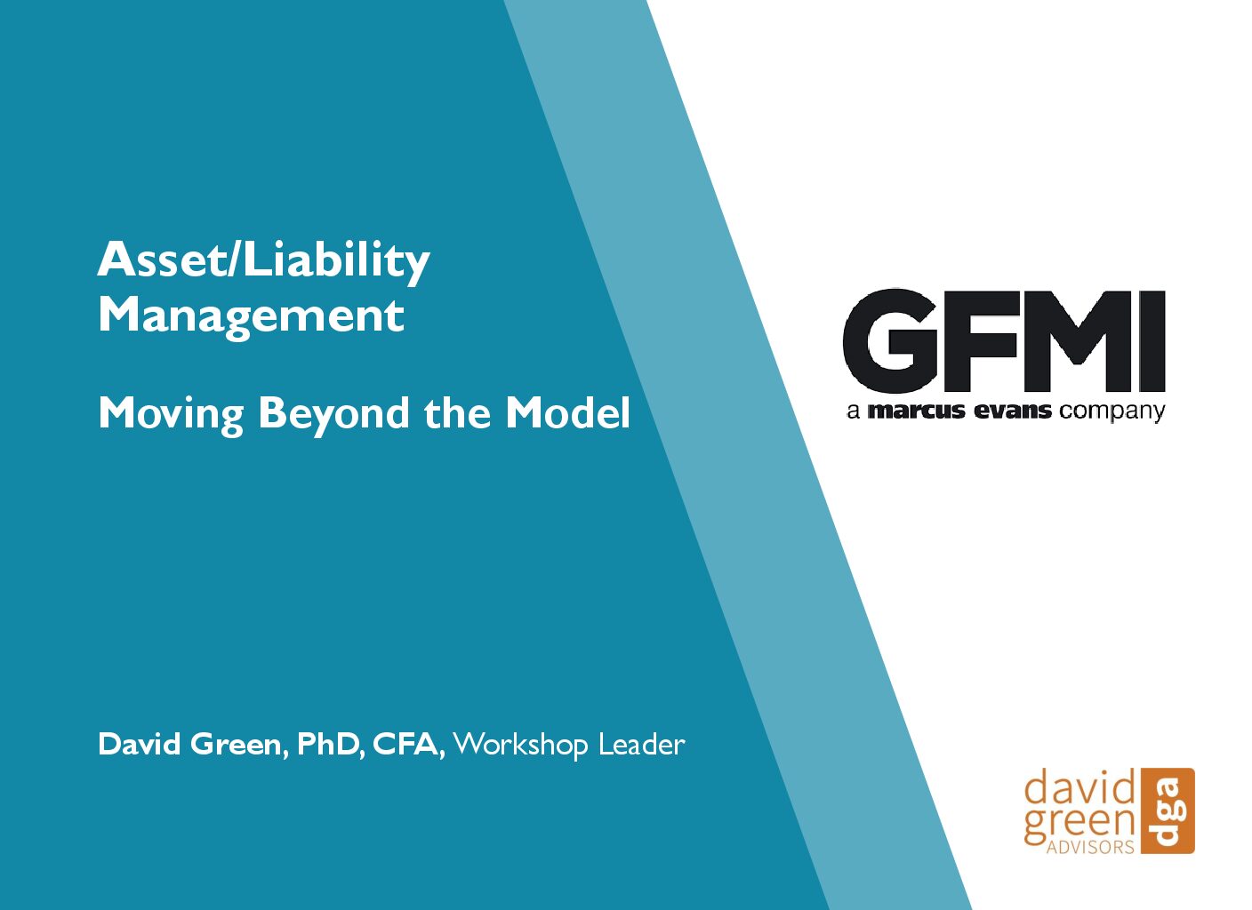 A cover for the Asset or Liability Management workshop