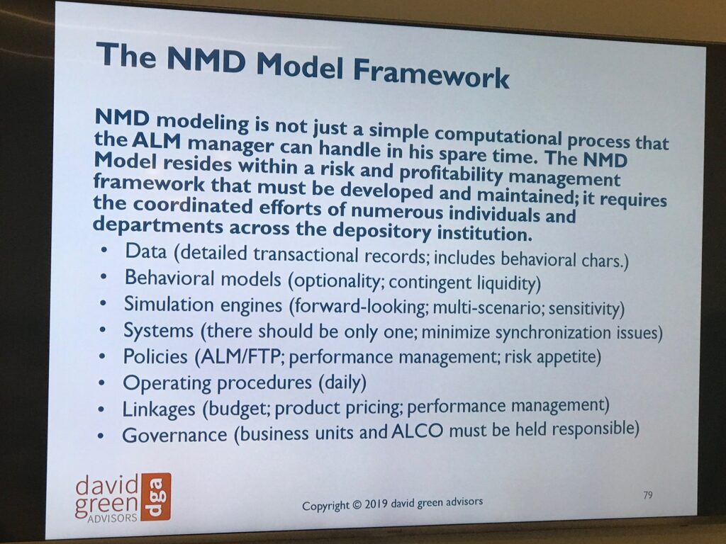 A slide with the words " nmd model framework."